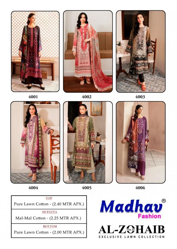 Madhav Al-Zohaib Vol-04 – Karachi Dress Material